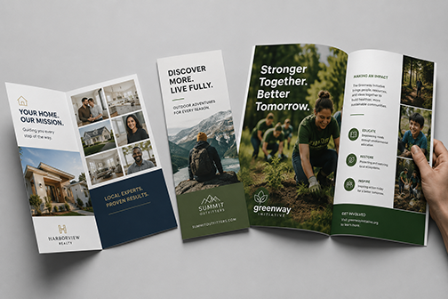 Brochure rack card capabilities booklet - printed marketing products