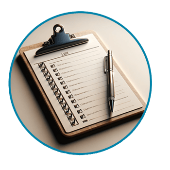 Clipboard in a round frame 2 - mask