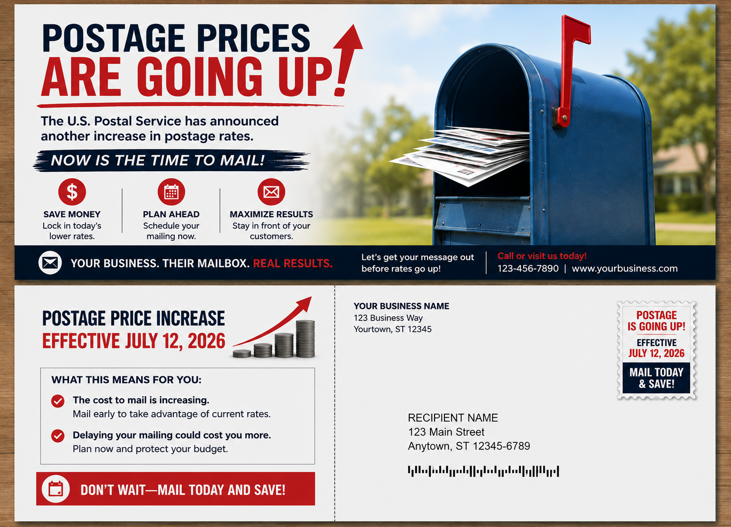 Direct Mail Postage Increase USPS July 2026