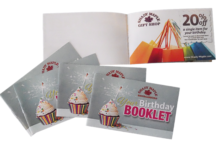 Mini-Booklets (3x5 coupon booklet)